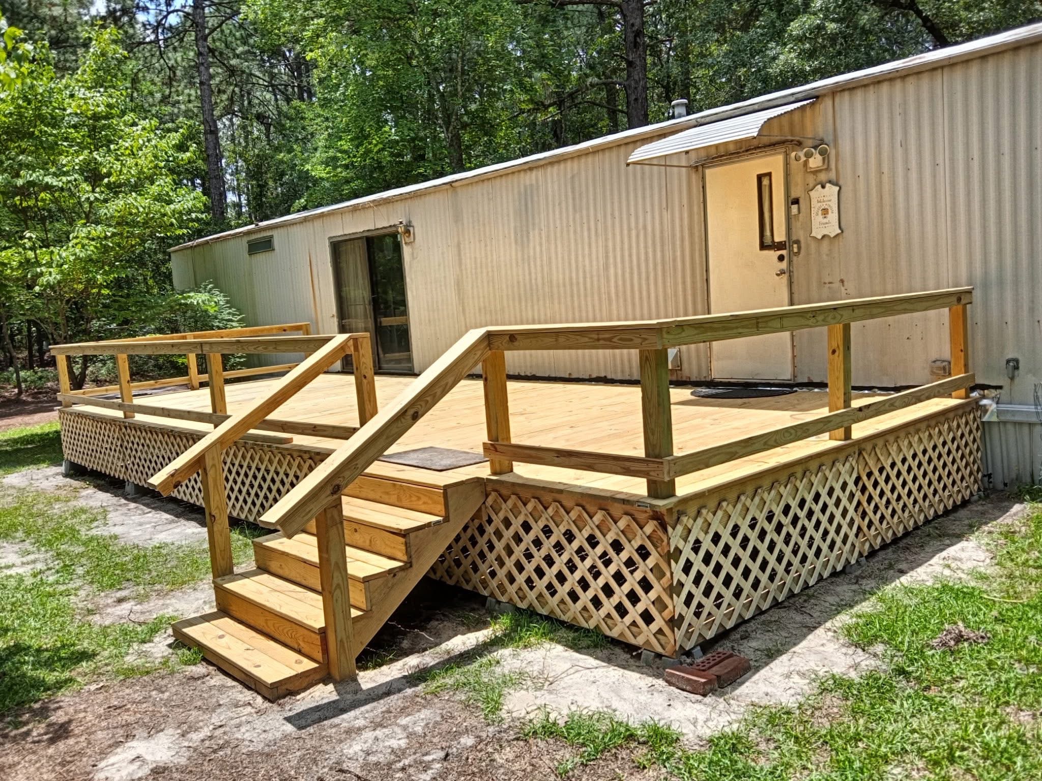 Deck with Custom Stairs